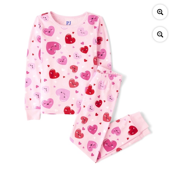The Children's Place Other - The Children’s Place Girls Asst. Hearts Pajama Set Size 8 NWT